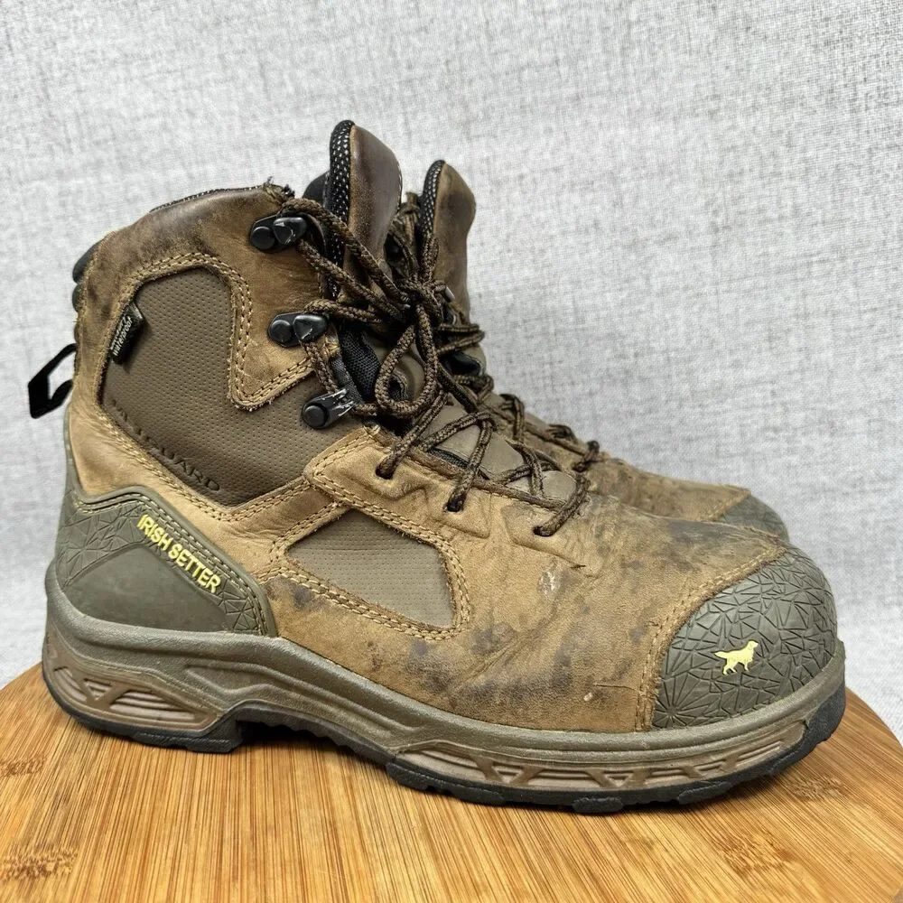 Red Wing Irish Setter Boots Men's 8.5 Kasota Leather Work